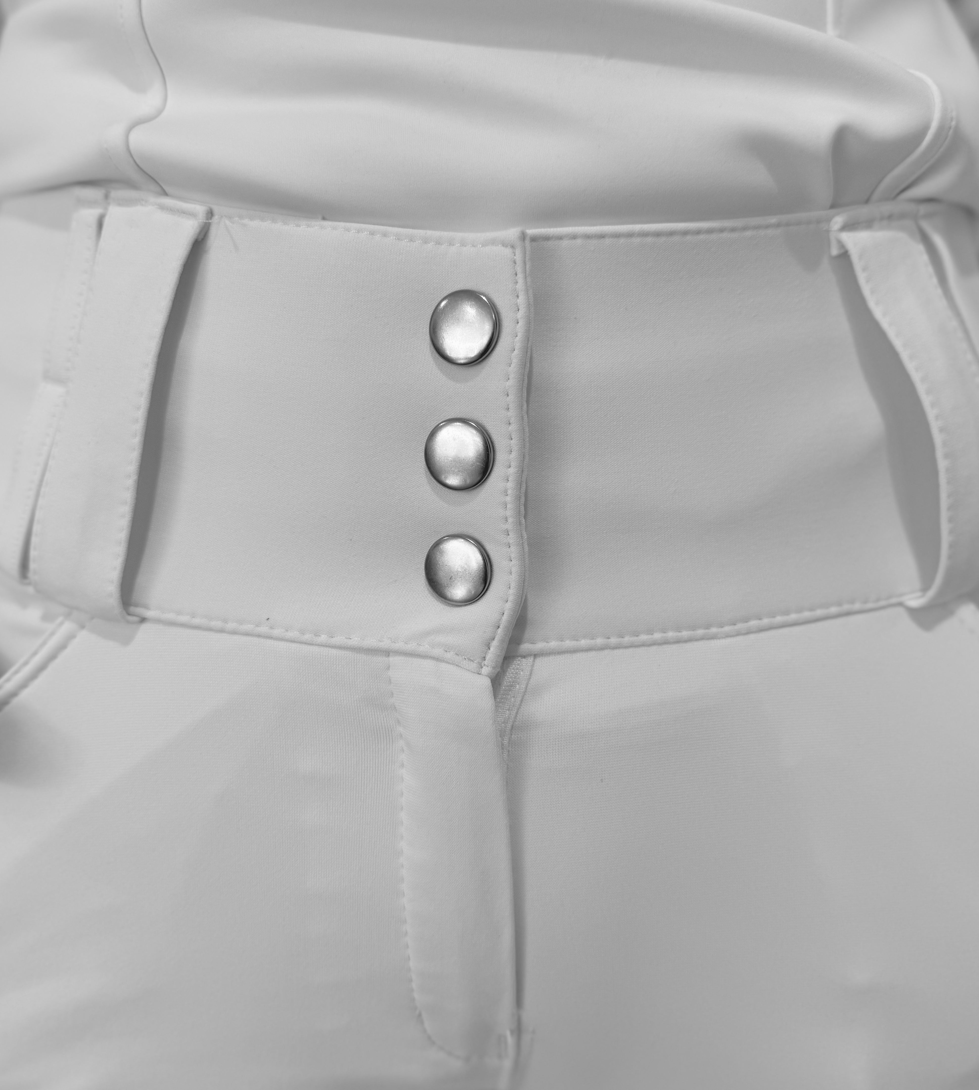 White competition breeches high waisted “The Imogen”